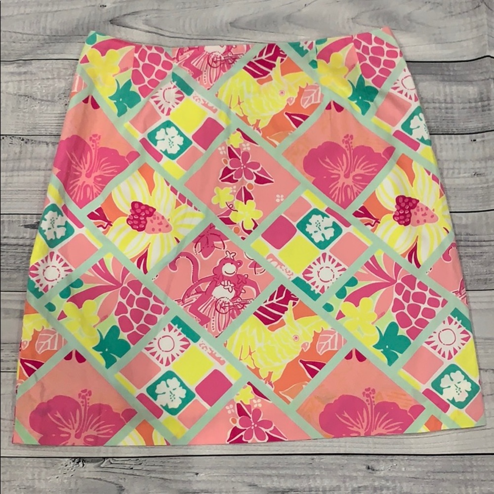 Lilly Pulitzer “Diamondhead Patch” (White Label) Skirt Size 6